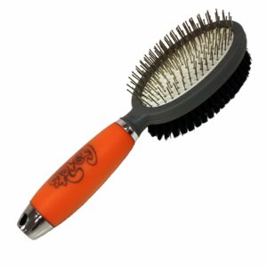 GoPets Professional Double Sided Pin and Bristle Brush for Dogs
